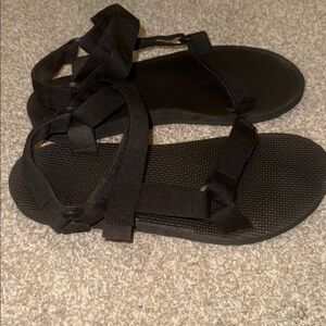 Teva Black Strappy Outdoor Sandals